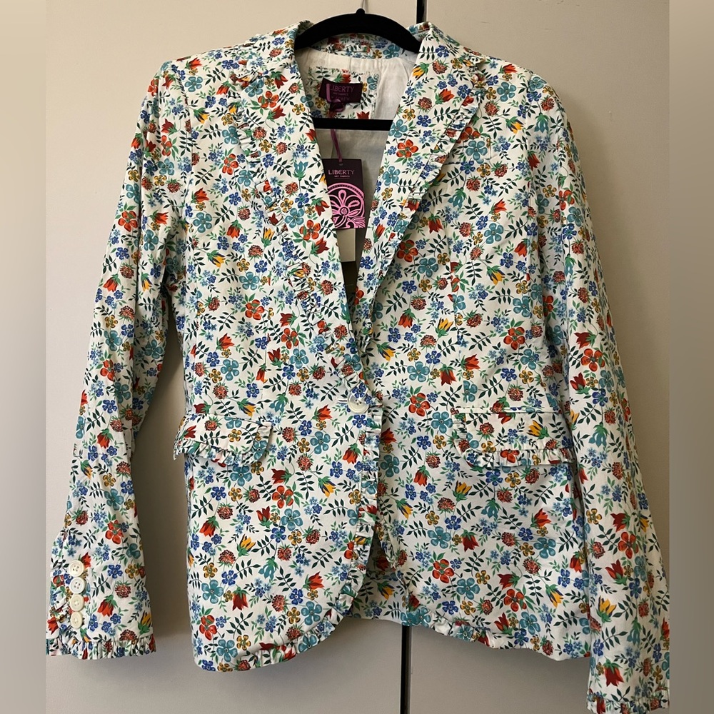 J. Crew Liberty Jacket- Floral Print- Size 6- NWT